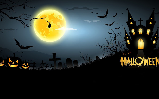 Halloween full moon hd wallpapers images pics for PC mobile