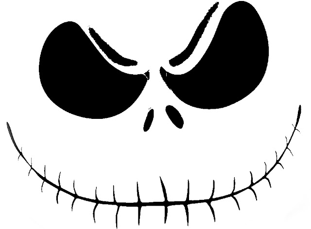 Free printable jack skellington pumpkin carving stencil templates download