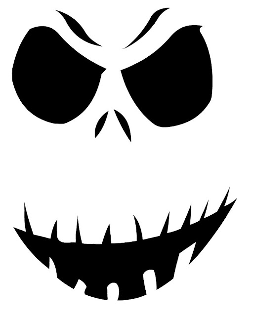 Free printable jack skellington pumpkin carving stencil templates download