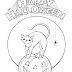 Free happy halloween coloring pages template for print kids and Adults