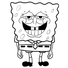 Printable halloween spongebob squarepants pumpkin stencil design carving template