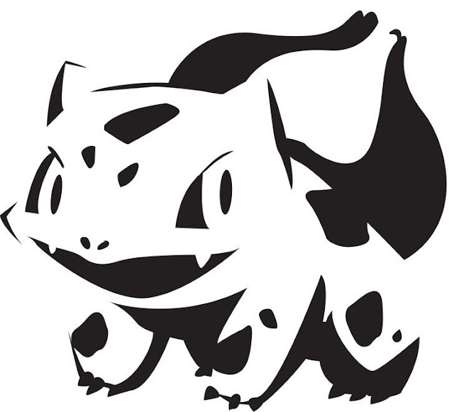 Download pokemon outline template for carving pumpkin