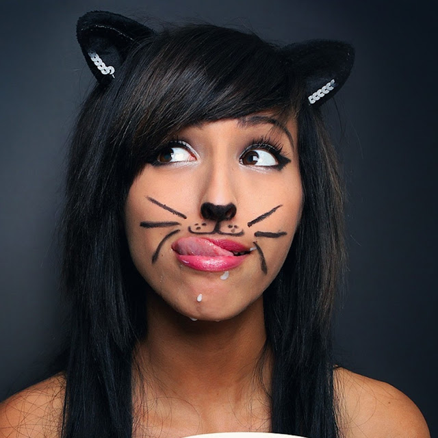 easy funny cat makeup for kids and adults images