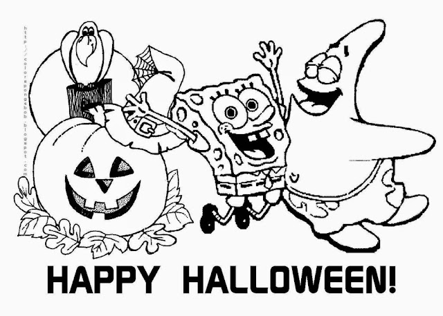 Download Nickelodeon Halloween Coloring Pages for kids Toodlers free