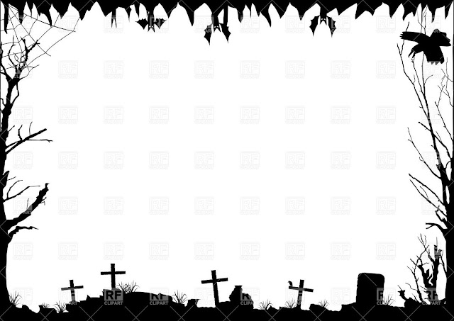 download free halloween border black and white png images