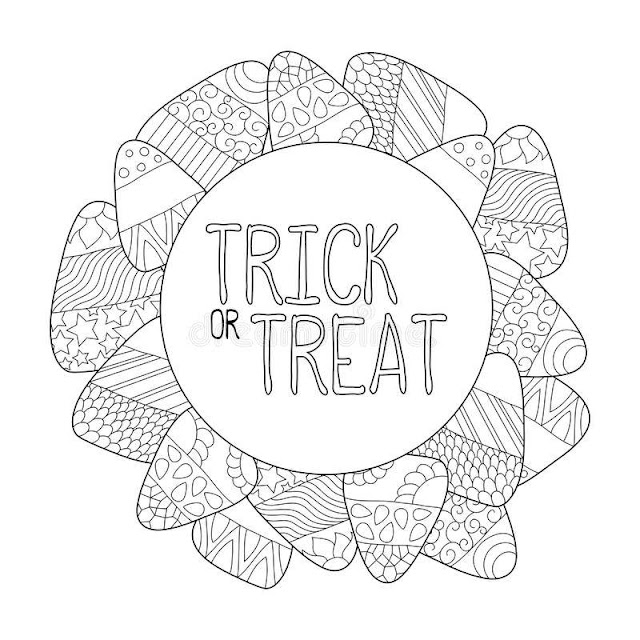 Free Printable Halloween Trick or Treat Coloring sheets for Kids