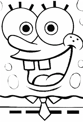 Printable halloween spongebob squarepants pumpkin stencil design carving template