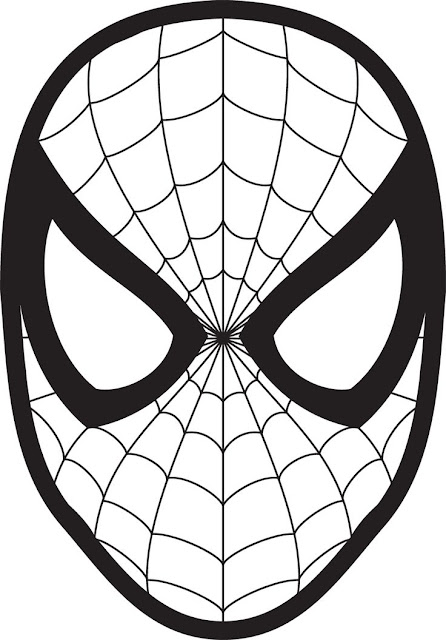 Easy superhero Spiderman pumkin carving pattern templates download