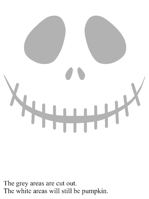 Free printable jack skellington pumpkin carving stencil templates download