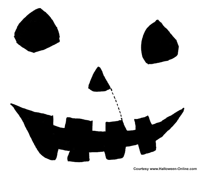 cool funny jack o lantern face design pattern templates for download