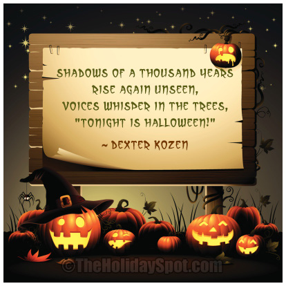 Halloween wishes quotes phrases text verses for greeting cards