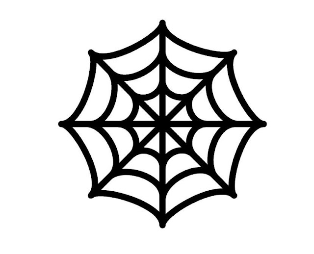 spiderman spider logo outline for pumpkin carving