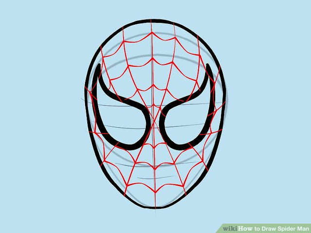 spiderman spider logo outline for pumpkin carving