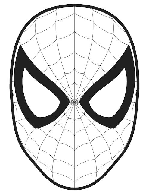 Easy superhero Spiderman pumkin carving pattern templates download