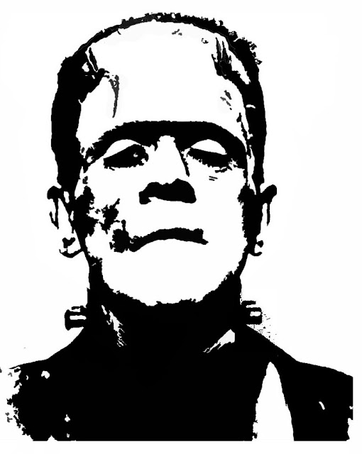 Printable frankenstein pumpkin carving pattern template free download