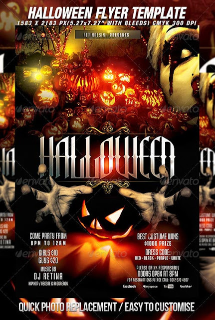 Free Printable halloween flyer Background templates for kids and adults