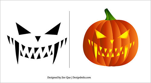 Halloween 2017 Pumpkin scary face design ideas for jack o lantern