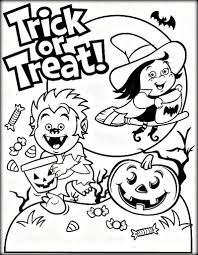 Free Printable Halloween Trick or Treat Coloring sheets for Kids