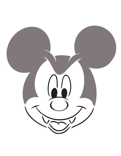 Free Printable Mickey Minnie Mouse Pumpkin carving stencils patterns