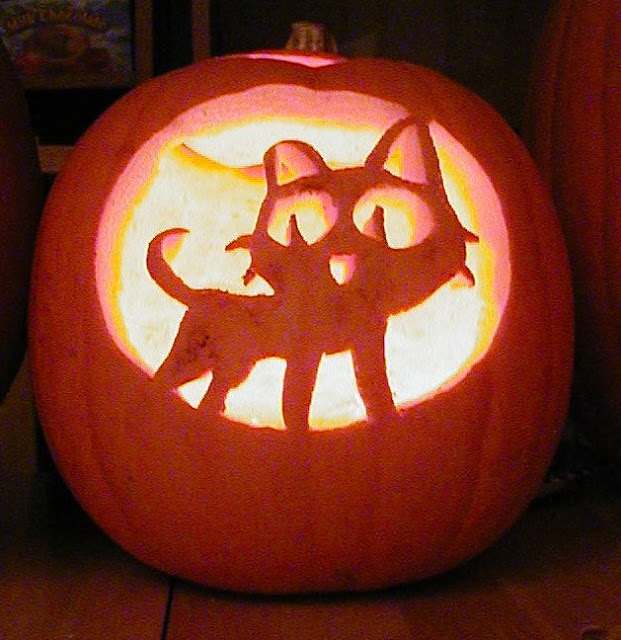 cheshire black grumpy kitty cat jack o lantern pattern stencils