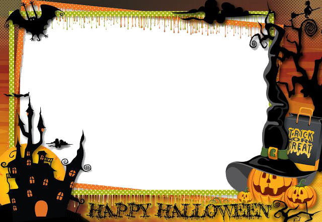 Download free Printable halloween border frame images pics clipart