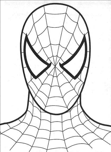 spiderman spider logo outline for pumpkin carving