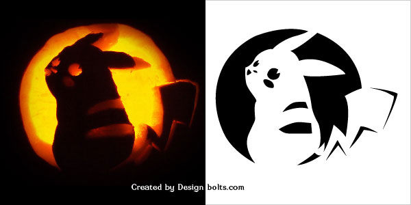 Easy pokemon pumpkin carving patterns stencil design template