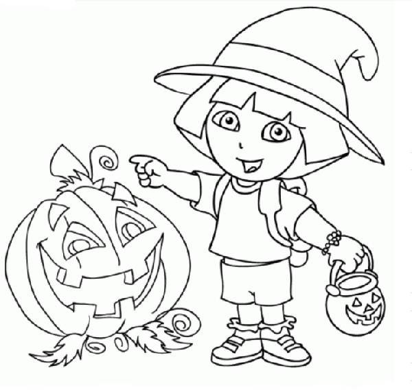 Free Printable nickelodeon halloween coloring pages for kids