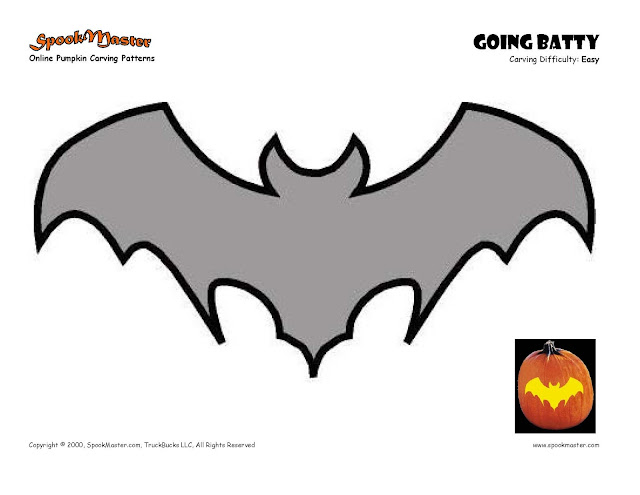 free baby vampire bat pumpkin stencil pdf download