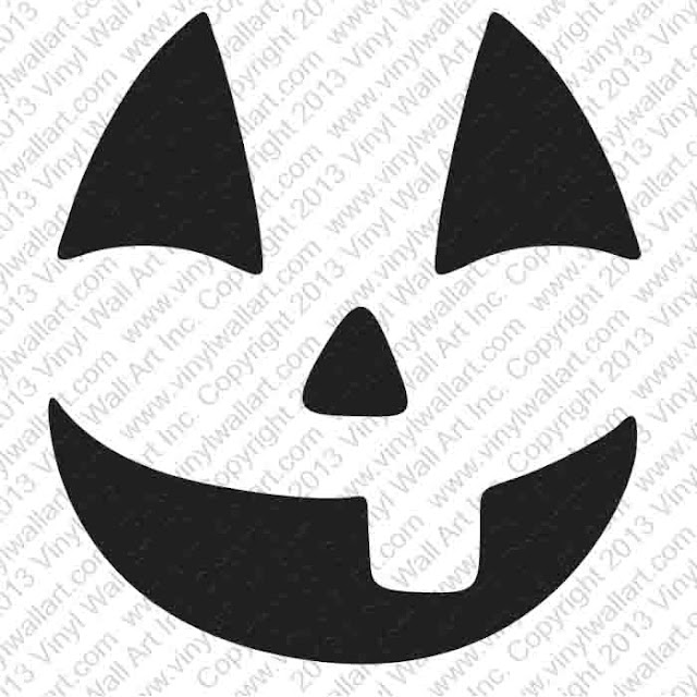 Free Printable easy funny jack o lantern face stencils patterns