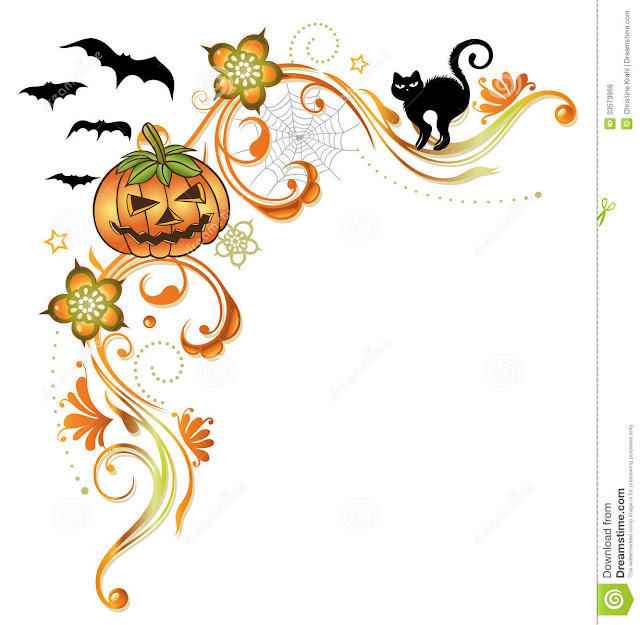 happy halloween frames for greeting cards and windows stickers