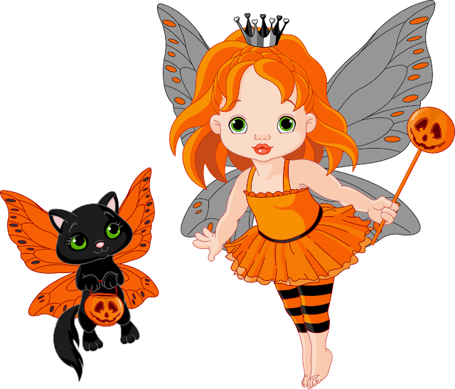 Halloween Fairy clipart gif graphics animated images for Kids