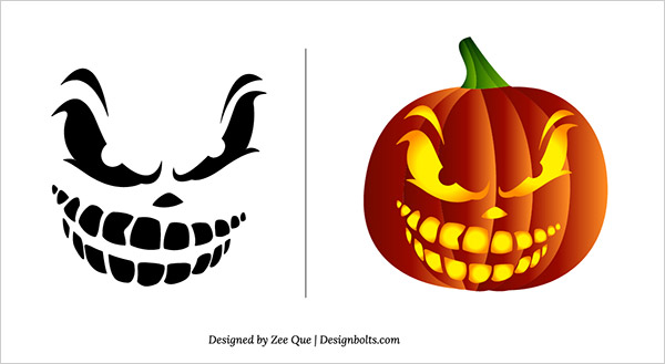 Halloween 2017 Pumpkin scary face design ideas for jack o lantern