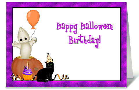 Happy halloween birthday images graphics cards download