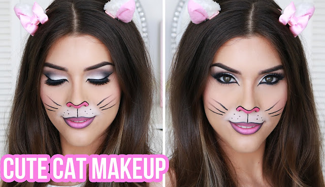 Easy and cute cheshire kitty cat halloween makeup ideas 2017 images