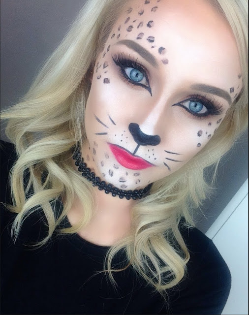 Easy and cute cheshire kitty cat halloween makeup ideas 2017 images