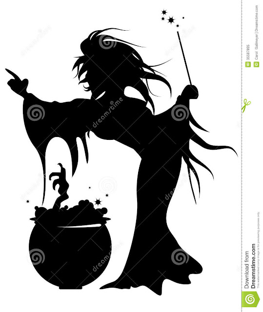 halloween witch and cauldron silhouette pictures clipart gif Images