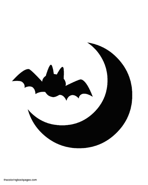 Free printable bat pumpkin carving patterns design templates