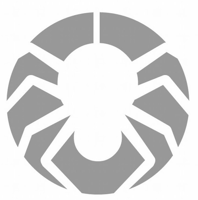 Easy spider stencil design for pumpkin carving