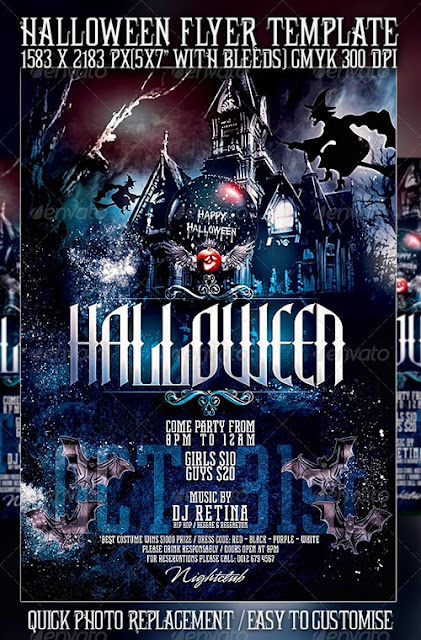 Free Printable halloween flyer Background templates for kids and adults