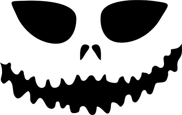 Top printable scary face pumpkin carving pattern design stencils