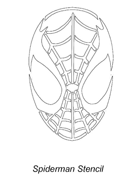 Download Free Printable spiderman pumpkin stencil Designs