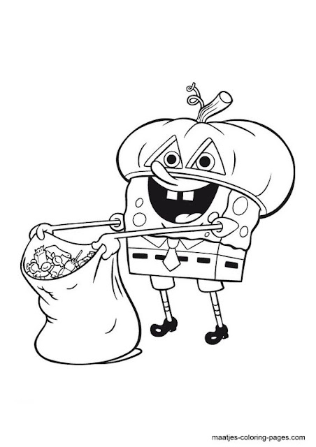 Download Nickelodeon Halloween Coloring Pages for kids Toodlers free