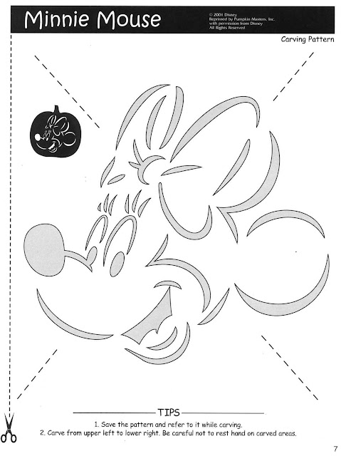 Free Printable Mickey Minnie Mouse Pumpkin carving stencils patterns