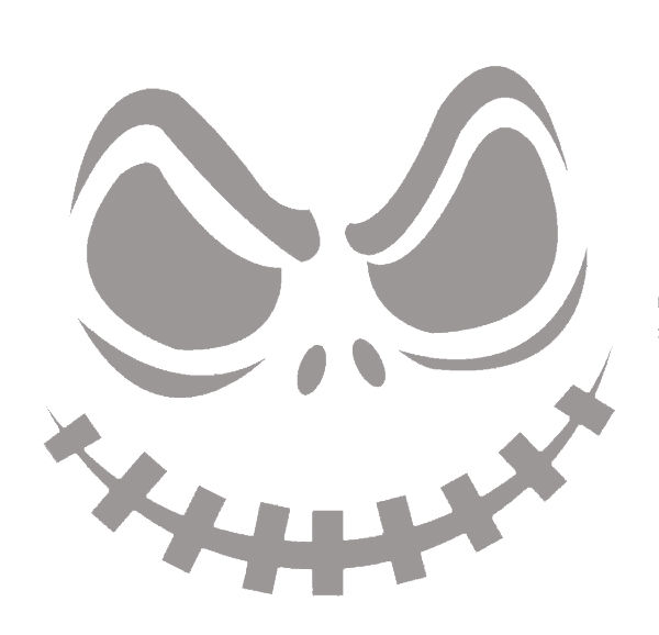 Free printable jack skellington pumpkin carving stencil templates download