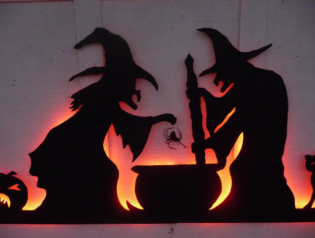 halloween witch and cauldron silhouette pictures clipart gif Images