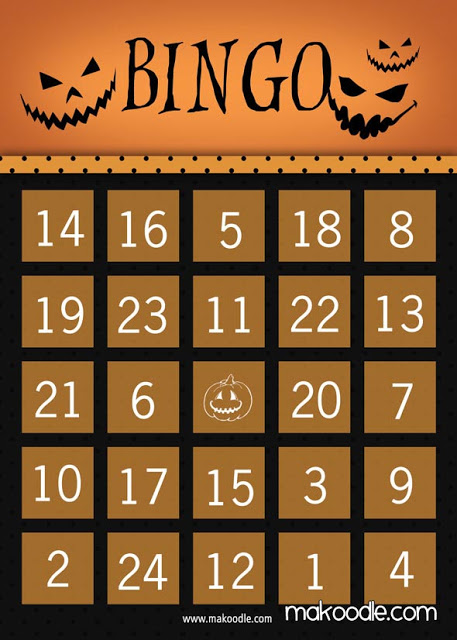 Best Printable halloween bingo cards with pictures numbers for Free